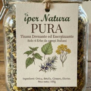 PURA : Tisana Drenante ed Energizzante -  Solo 4 Erbe da campi Italiani